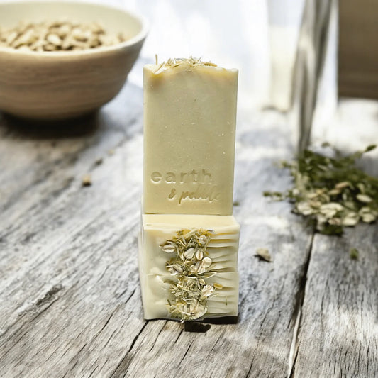 Horsetail & Oats- Handmade Cold Process Tallow Soap with Coconut Milk