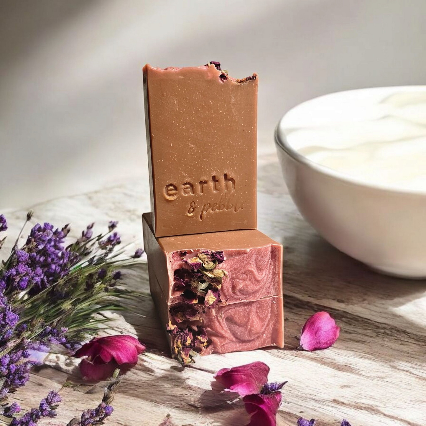 Flora - Handmade Natural Cold Process Tallow Soap with Greek Yogurt