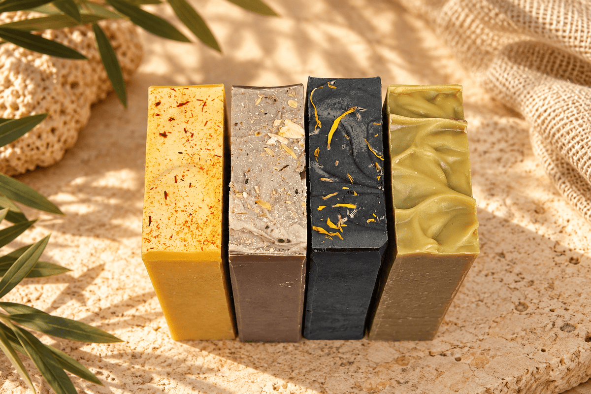 Activated Charcoal Polishing Reserve | Luxury Botanical Soap - Earth & Pebble