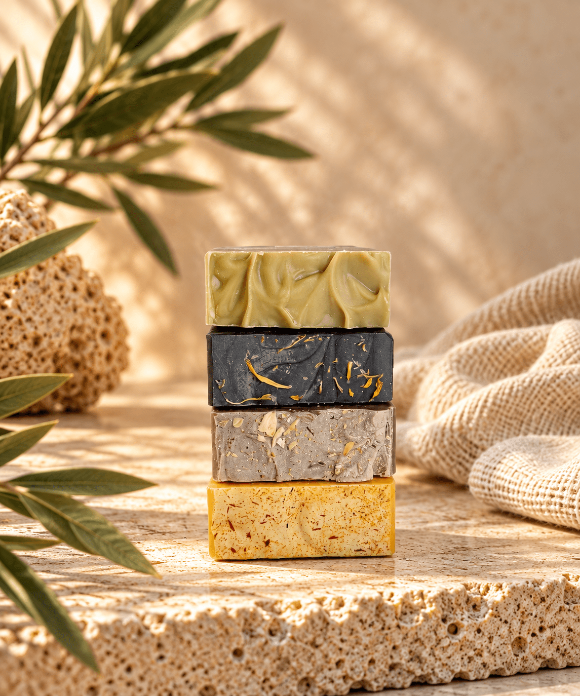 Moringa Botanical Reserve | Botanical Luxury Soap - Earth & Pebble