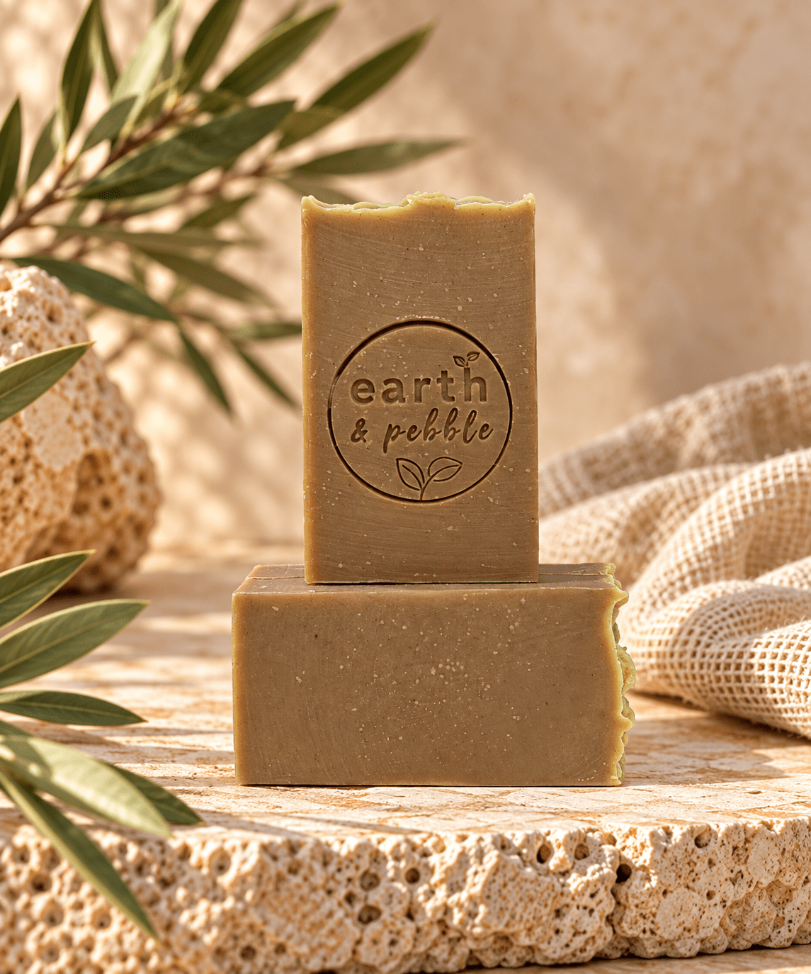 Moringa Botanical Reserve | Botanical Luxury Soap - Earth & Pebble