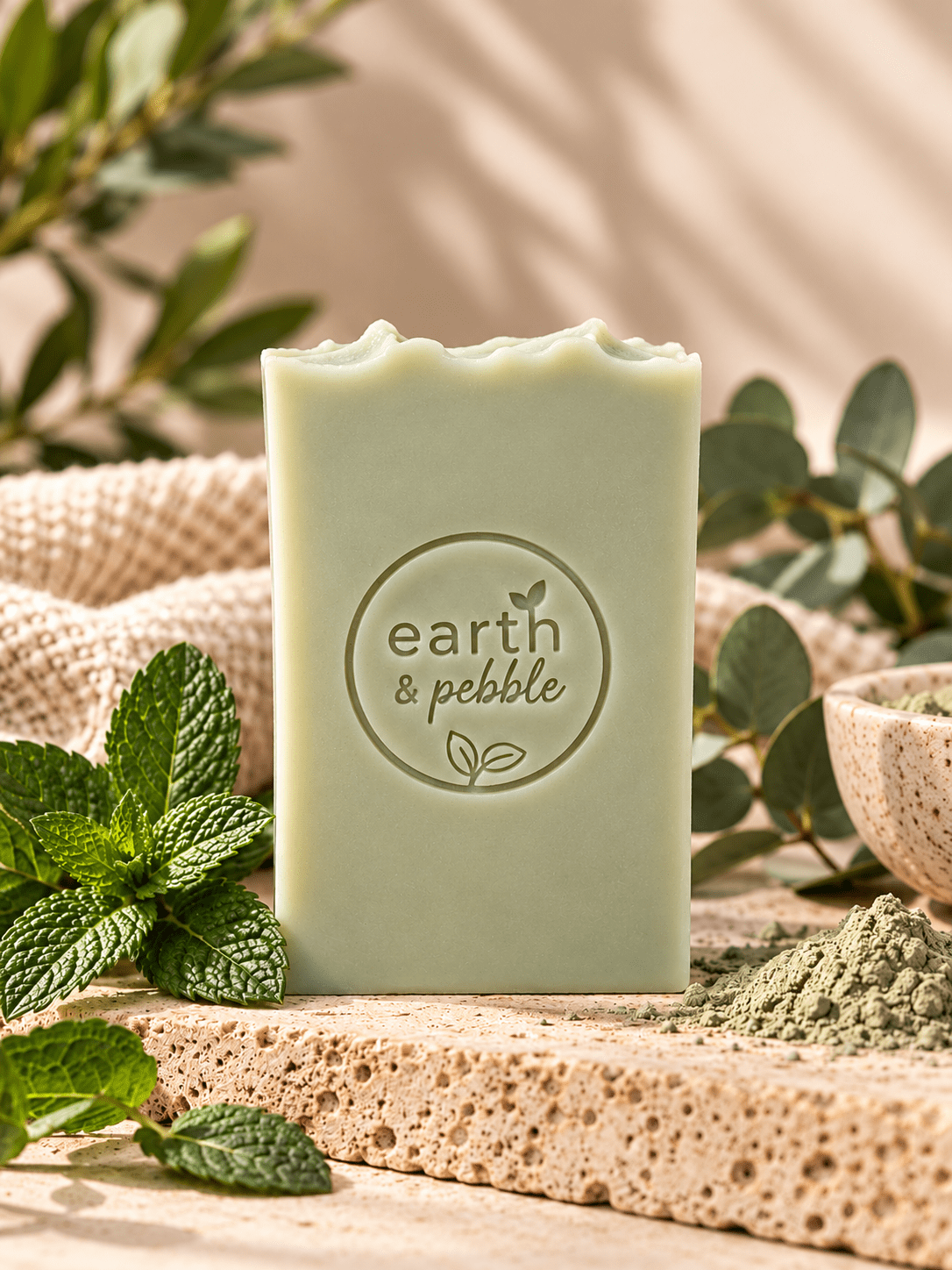 Heritage Bar - 100% Suet Tallow Soap | Handcrafted Beef Tallow Bar - Earth & Pebble