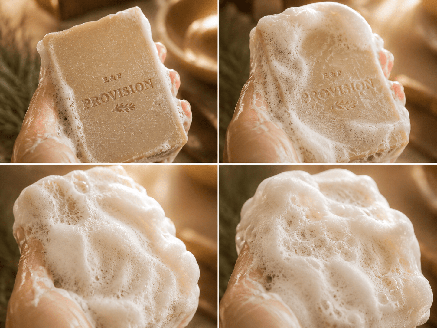 Provision - Sheep Tallow Soap - Unscented - The Alabaster Collection - Earth & Pebble