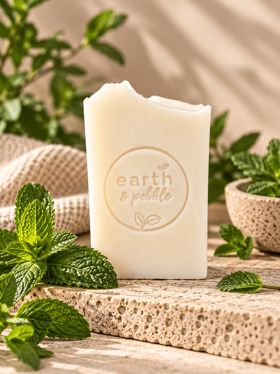 Heritage Bar - 100% Suet Tallow Soap | Handcrafted Beef Tallow Bar - Earth & Pebble
