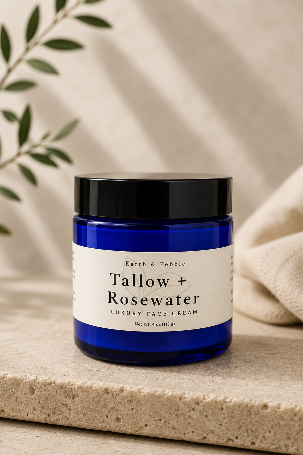 Tallow & Rosewater Face Cream | Grass-Fed Tallow Botanical Moisturizer