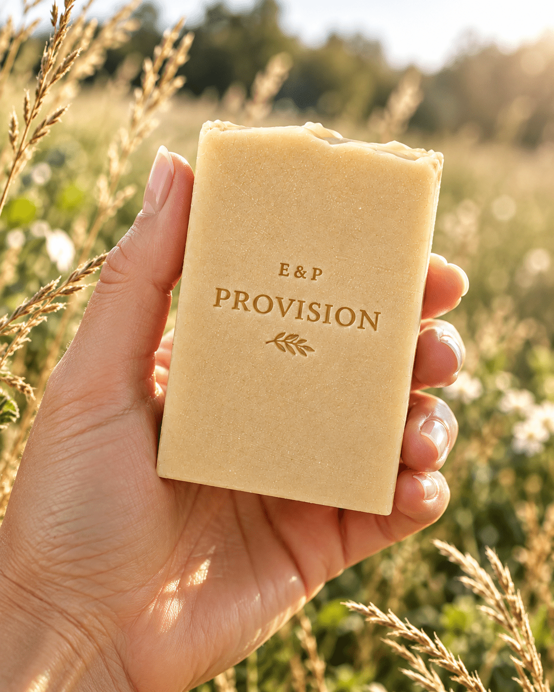 Provision - Sheep Tallow Soap - Unscented - The Alabaster Collection - Earth & Pebble