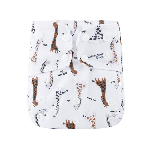Size Up Pocket Diaper - Giraffes