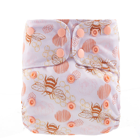 Size Up Pocket Cloth Diaper - Bumble Bee