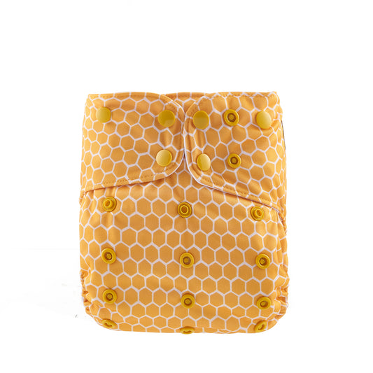 One Size Pocket Cloth Diaper - Honeycomb